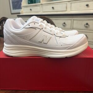 New Balance 577v1 Walking Shoes Women's Size 7.5 2A Narrow White/White WW577WT